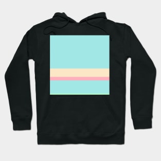 A tremendous medley of Light Pink, Blue Lagoon, Magic Mint and Pale Peach stripes. Hoodie